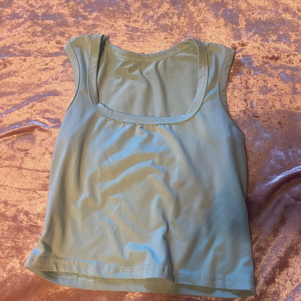 Sleeveless Green Women's Top